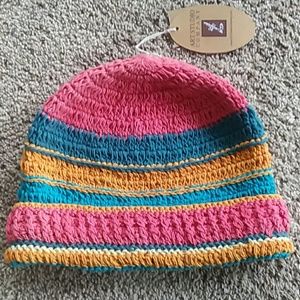 Art Studio Company Multi Color Strips Beanie Hat